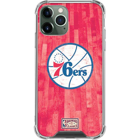 NBA Philadelphia 76ers Hardwood Classics iPhone 12 Pro Clear Case