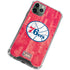 NBA Philadelphia 76ers Hardwood Classics iPhone 12 Pro Clear Case