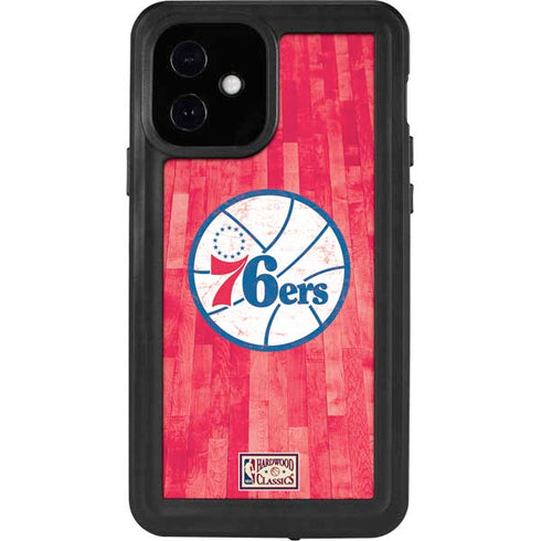 NBA Philadelphia 76ers Hardwood Classics iPhone 12 Waterproof Case