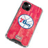 NBA Philadelphia 76ers Hardwood Classics iPhone 14 Clear Case