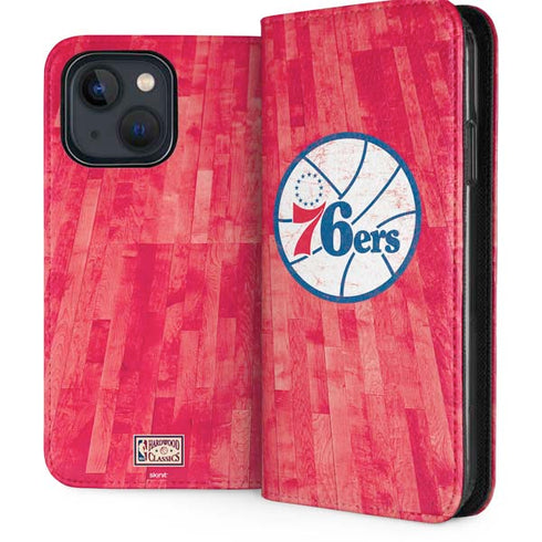 NBA Philadelphia 76ers Hardwood Classics iPhone 14 Folio Case