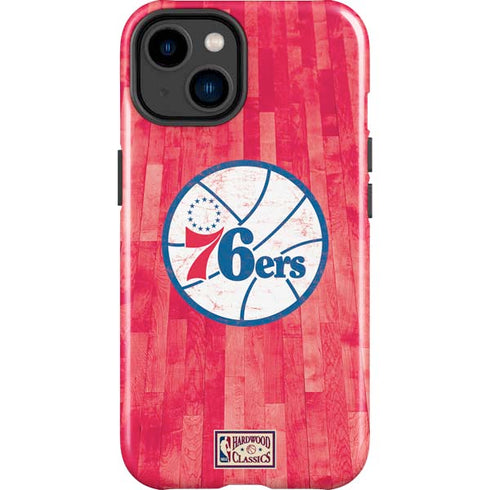 NBA Philadelphia 76ers Hardwood Classics iPhone 15 Plus Impact Case