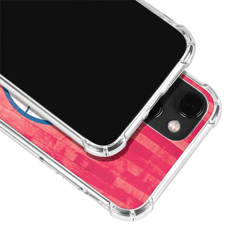 NBA Philadelphia 76ers Hardwood Classics iPhone 15 Plus Clear Case