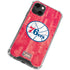 NBA Philadelphia 76ers Hardwood Classics iPhone 15 Plus Clear Case