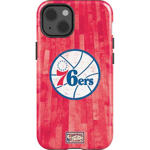 NBA Philadelphia 76ers Hardwood Classics iPhone 15 Impact Case