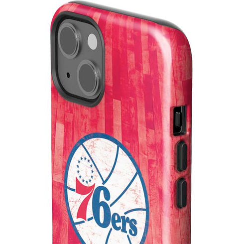 NBA Philadelphia 76ers Hardwood Classics iPhone 15 Impact Case