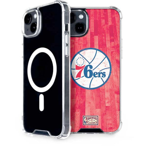 NBA Philadelphia 76ers Hardwood Classics iPhone 15 Plus MagSafe Case
