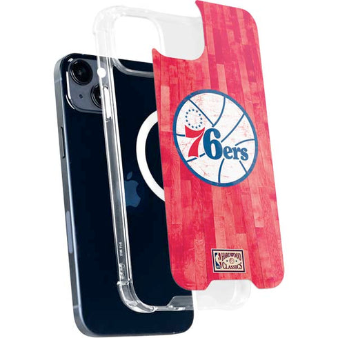 NBA Philadelphia 76ers Hardwood Classics iPhone 15 Plus MagSafe Case