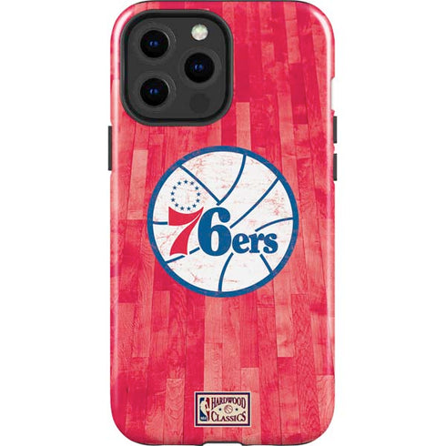 NBA Philadelphia 76ers Hardwood Classics iPhone 15 Pro Max Impact Case