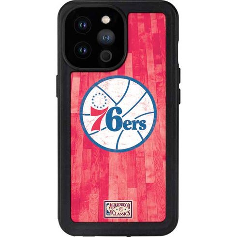NBA Philadelphia 76ers Hardwood Classics iPhone 14 Pro Max Waterproof Case