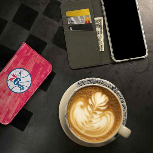 NBA Philadelphia 76ers Hardwood Classics iPhone 15 Pro Folio Case