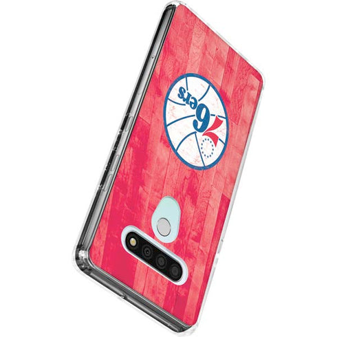 NBA Philadelphia 76ers Hardwood Classics LG Stylo 6 Clear Case