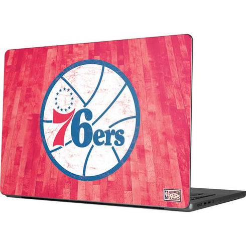 NBA Philadelphia 76ers Hardwood Classics MacBook Pro 14in (2021-24) Skin