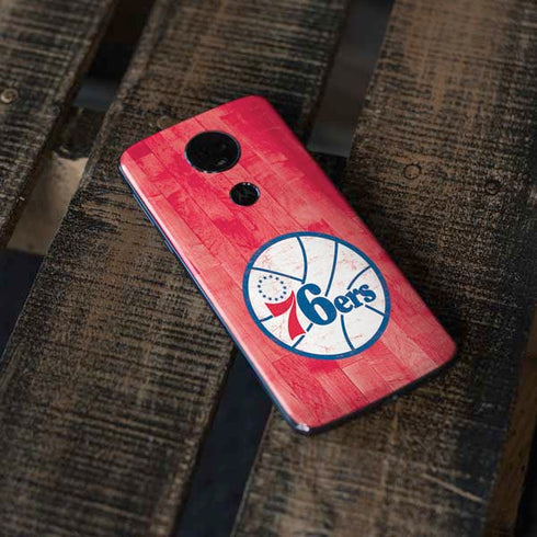 NBA Philadelphia 76ers Hardwood Classics Moto E5 Plus Skin