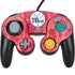 NBA Philadelphia 76ers Hardwood Classics Nintendo GameCube Controller Skin