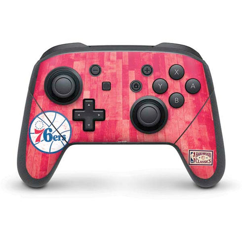 NBA Philadelphia 76ers Hardwood Classics Nintendo Switch Pro Controller Skin