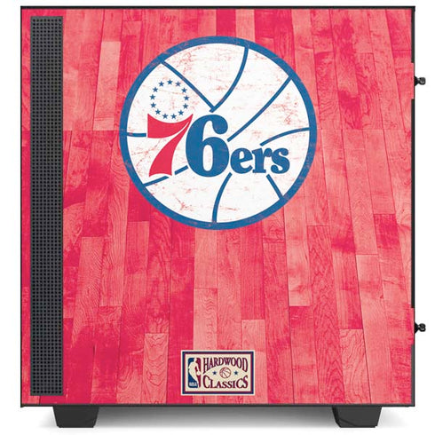 NBA Philadelphia 76ers Hardwood Classics NZXT H510 Compact ATX Mid-Tower Case Skin