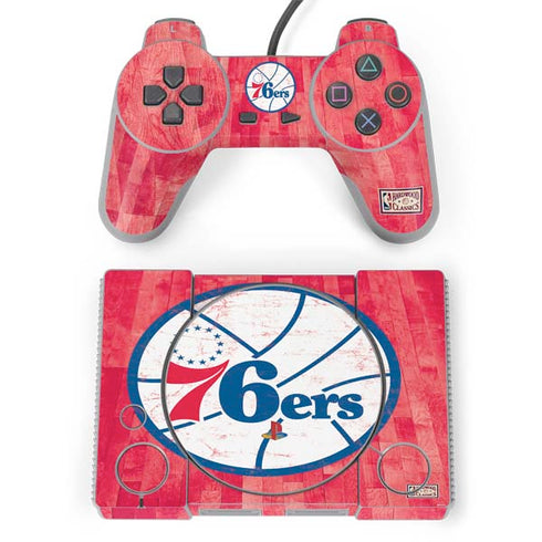 NBA Philadelphia 76ers Hardwood Classics PlayStation Classic Bundle Skin