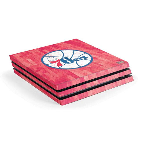 NBA Philadelphia 76ers Hardwood Classics PS4 Pro Console Skin
