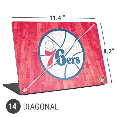 NBA Philadelphia 76ers Hardwood Classics Universal Laptop 14in (11.4 x 8.2in) Skin
