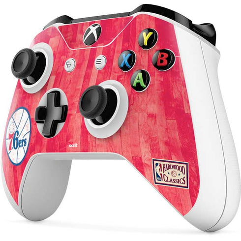 NBA Philadelphia 76ers Hardwood Classics Xbox One S Controller Skin