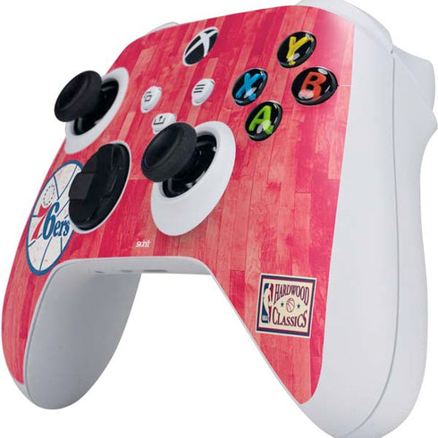 NBA Philadelphia 76ers Hardwood Classics Xbox Series S Controller Skin
