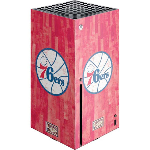 NBA Philadelphia 76ers Hardwood Classics Xbox Series X Console Skin