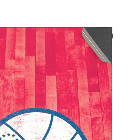 NBA Philadelphia 76ers Hardwood Classics Xbox Series X Console Skin