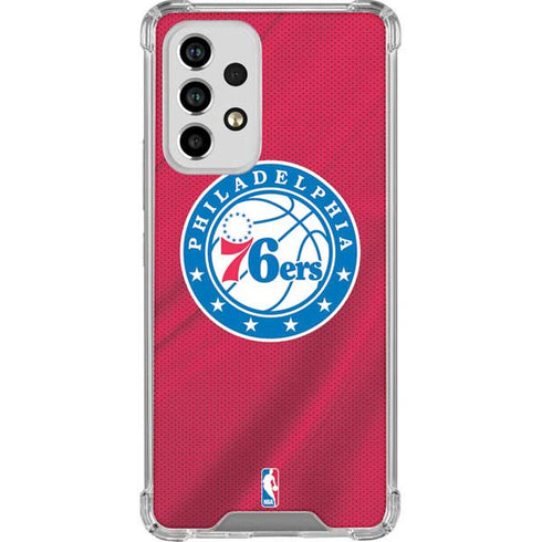 NBA Philadelphia 76ers Jersey Galaxy A53 5G Clear Case