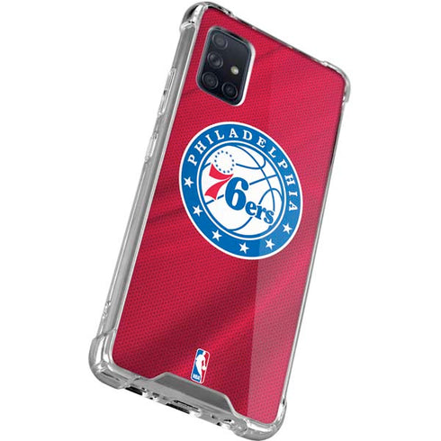 NBA Philadelphia 76ers Jersey Galaxy A71 5G Clear Case