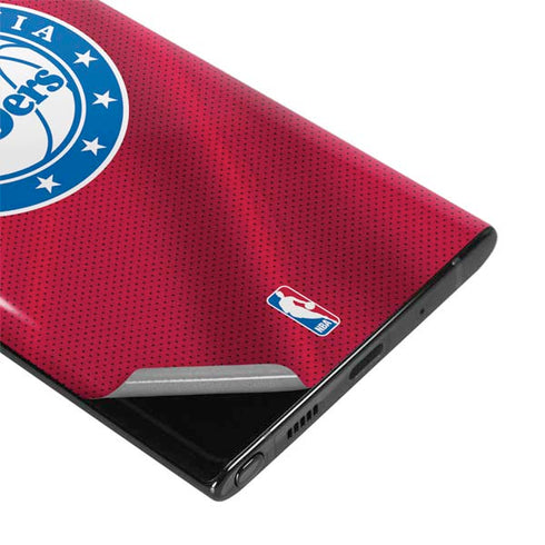 NBA Philadelphia 76ers Jersey Galaxy Note 10 Skin