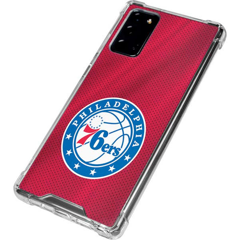 NBA Philadelphia 76ers Jersey Galaxy Note20 5G Clear Case
