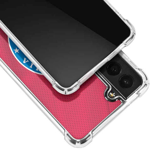 NBA Philadelphia 76ers Jersey Galaxy S21 5G Clear Case
