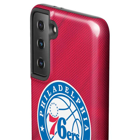 NBA Philadelphia 76ers Jersey Galaxy S21 FE Pro Case