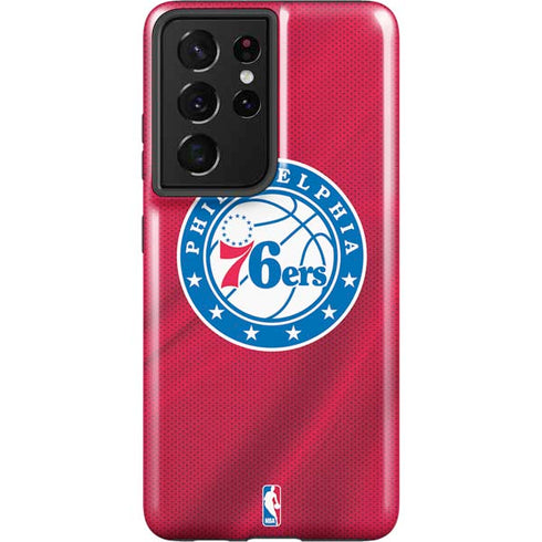NBA Philadelphia 76ers Jersey Galaxy S21 Ultra 5G Pro Case