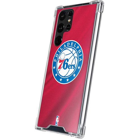 NBA Philadelphia 76ers Jersey Galaxy S22 Ultra Clear Case