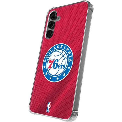 NBA Philadelphia 76ers Jersey Galaxy S24 Plus Clear Case