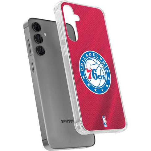 NBA Philadelphia 76ers Jersey Galaxy S24 Plus Clear Case