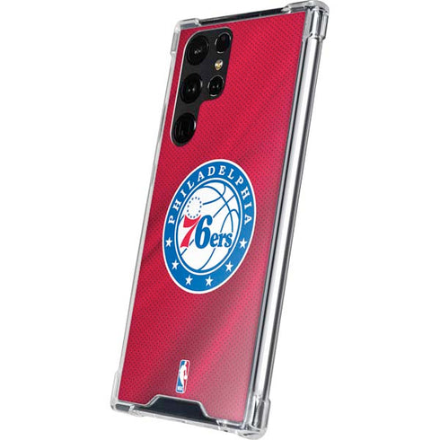 NBA Philadelphia 76ers Jersey Galaxy S24 Ultra Clear Case