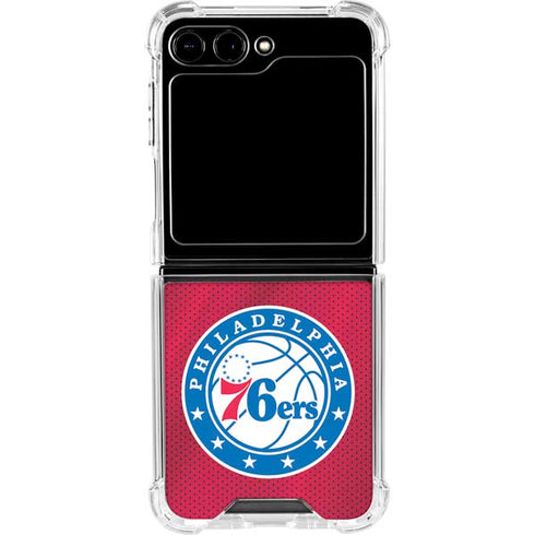 NBA Philadelphia 76ers Jersey Galaxy Z Flip5 5G Clear Case