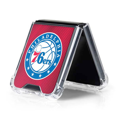 NBA Philadelphia 76ers Jersey Galaxy Z Flip5 5G Clear Case