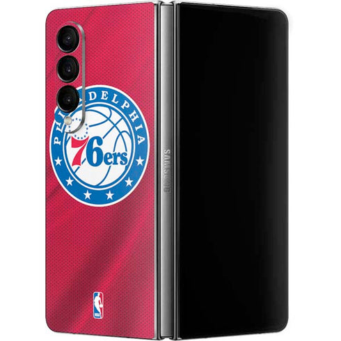 NBA Philadelphia 76ers Jersey Galaxy Z Fold4 5G Skin