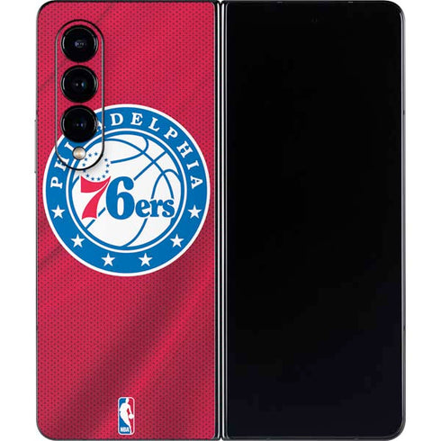 NBA Philadelphia 76ers Jersey Galaxy Z Fold4 5G Skin