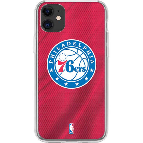 NBA Philadelphia 76ers Jersey iPhone 11 Clear Case