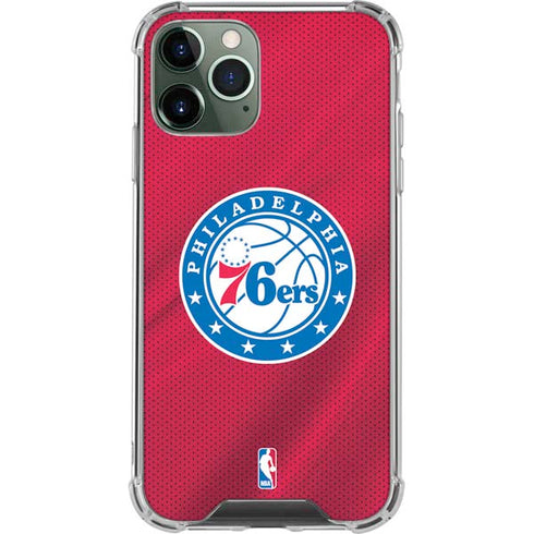 NBA Philadelphia 76ers Jersey iPhone 11 Pro Max Clear Case