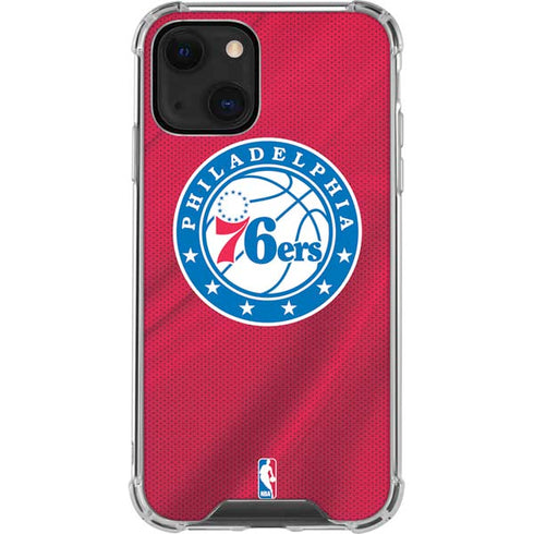 NBA Philadelphia 76ers Jersey iPhone 13 Mini Clear Case