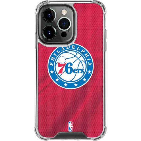 NBA Philadelphia 76ers Jersey iPhone 13 Pro Clear Case