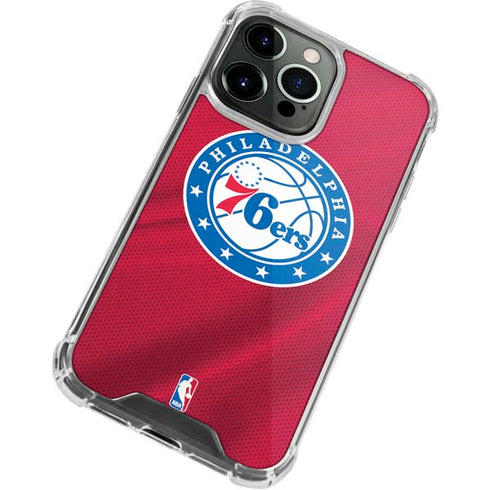 NBA Philadelphia 76ers Jersey iPhone 13 Pro Max Clear Case