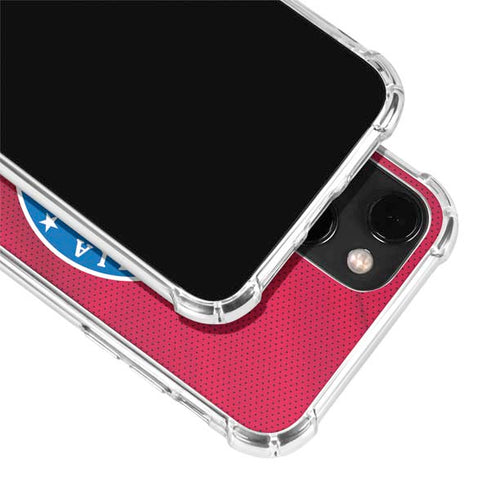 NBA Philadelphia 76ers Jersey iPhone 14 Clear Case
