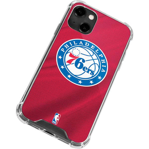 NBA Philadelphia 76ers Jersey iPhone 14 Clear Case